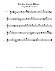 The Star Spangled Banner - Violin