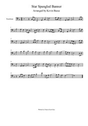Star Spangled Banner (4/4 time) - Trombone