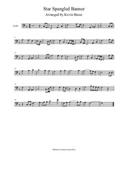 Star Spangled Banner (4/4 time) - Cello