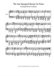 The Star Spangled Banner for Piano by Kevin Busse